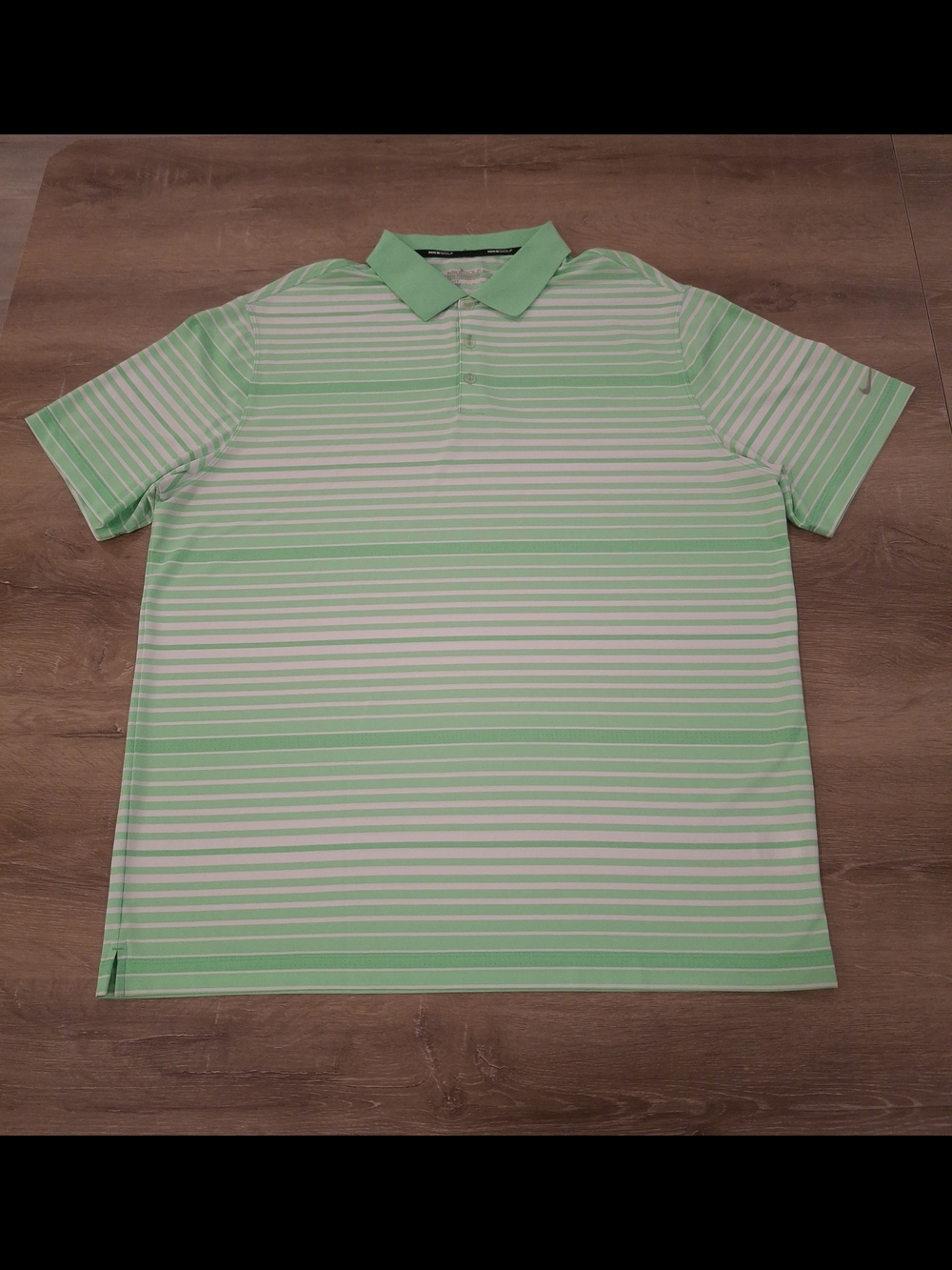 Nike Golf Tour Performance Dri-FIT Striped Polo Men's 2XL Green